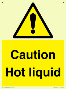 Caution Hot liquid